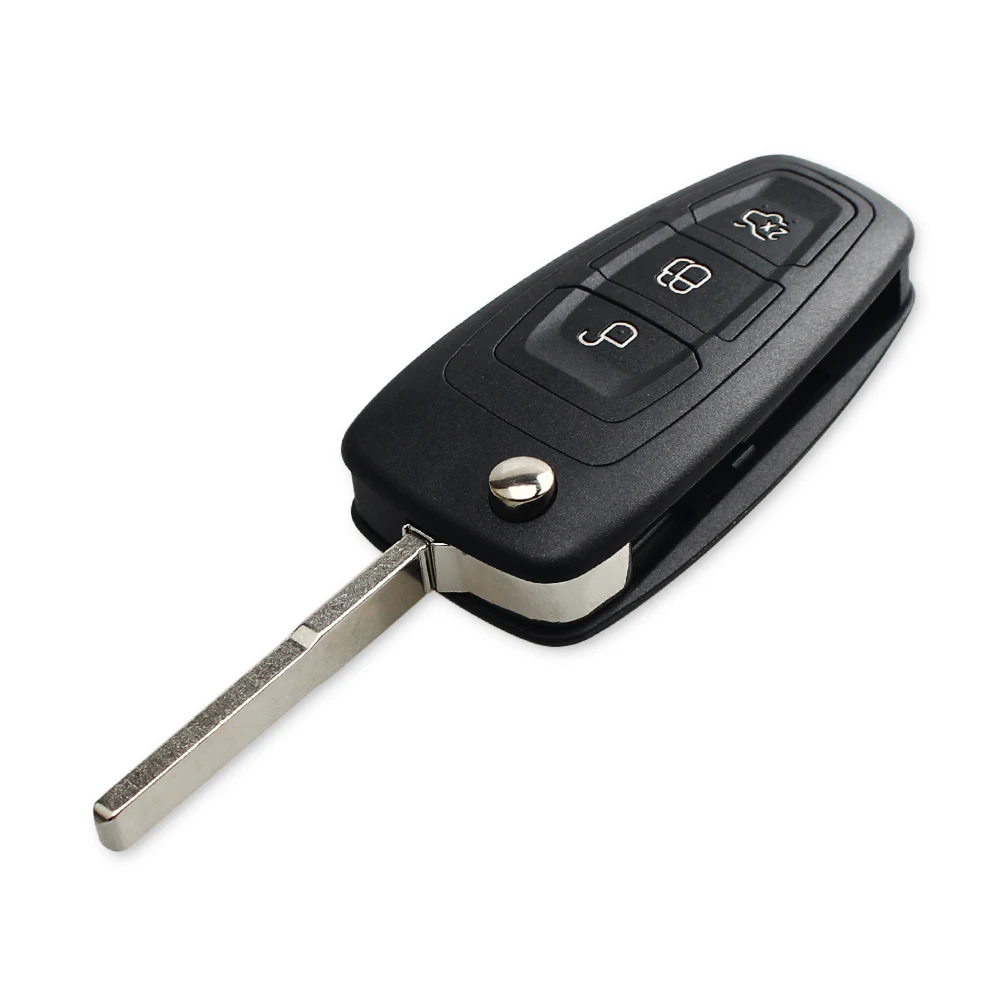 KEYYOU 3 кнопки для Ford Focus Fiesta 2013 Fob чехол с HU101 лезвие Флип складной пульт дистанционного ключа корпус Fob чехол