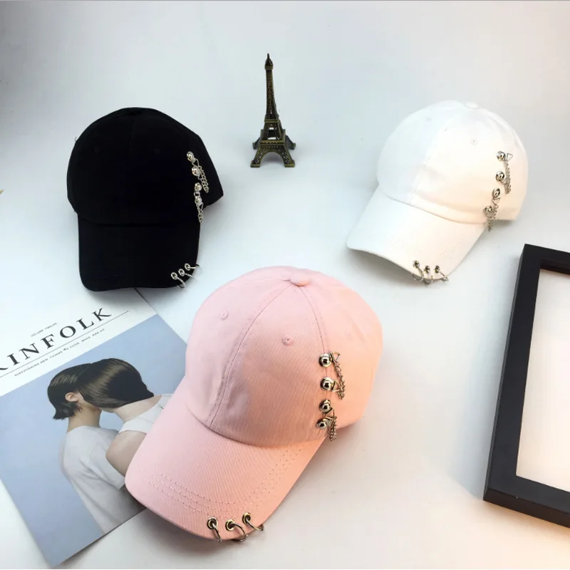 2018 Spring And Summer Fashion Baseball Cap Chain Decoration Cap