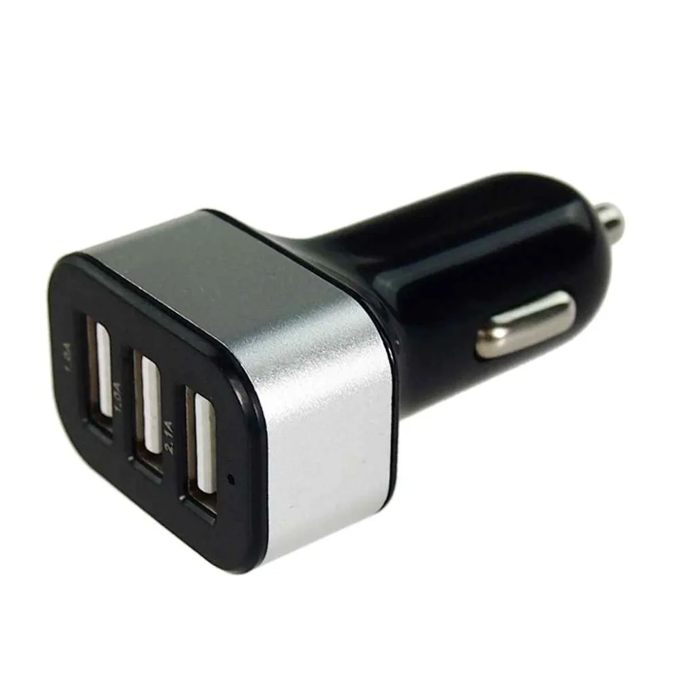 5.1A 5V 3 USB Car Charger USB Charging Adapter Universal Phone Car-Charger for Xiaomi Samsung S10 S9 iPhone 12 X 8 7 Plus Tablet samsung car charger type c