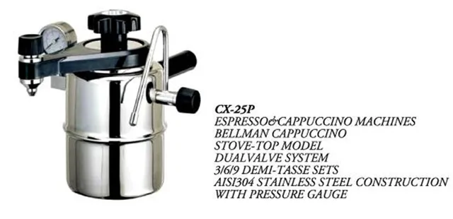  Bellman CX-25 Stovetop Espresso Maker: Stovetop Espresso Pots:  Home & Kitchen