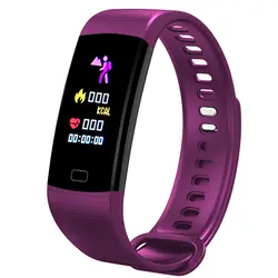 Bluetooth Smart Браслет измерение пульса Для мужчин t крови Давление монитор Смарт часы Для женщин Для мужчин Спорт Фитнес следить шагомер