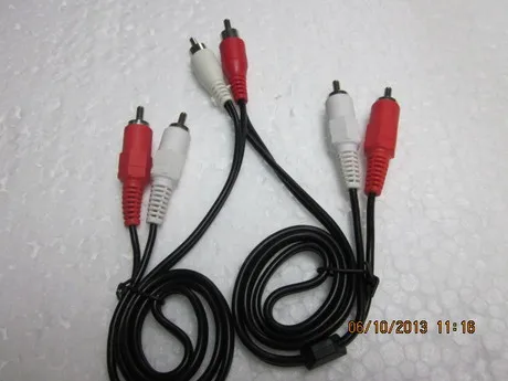 

AV RCA cable Lotus line second-tier one point two two-headed speaker wire AV2 for 2 split screen line 1.5 m