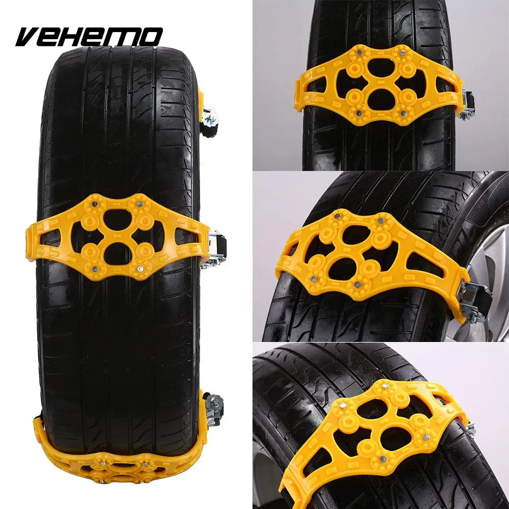 

Vehemo with Wrench Belt Mud Chain Wheel Snow Chain Universal Tire Chain Non Slip Accessories
