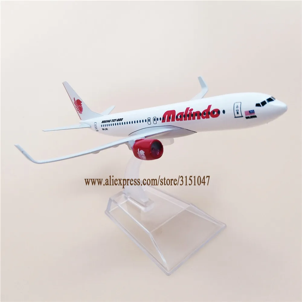 Модель самолета Air Malindo Airlines модель Boeing 737 B737 900 ER 16 см из металлического сплава Airway