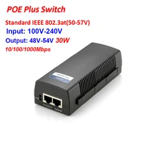 CCTV 12+ 36-Endspan Onput 48 V-54 V 30 W Gigabit IEEE 802.3at/af стандартный POE Plus коммутатор 10/100/1000 Mbps для IP POE Camra
