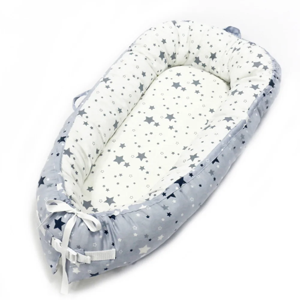 Детская кроватка-гнездо переносная съемная и моющаяся кроватка дорожная кровать для детей Младенческая Детская Хлопковая Колыбель для новорожденных бампер