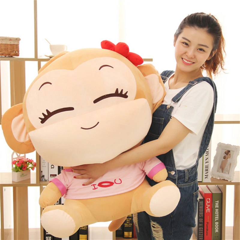 Fancytrader 100cm Anime Lover Monkeys Doll Stuffed Soft Plush Cute Giant Monkey Toy 2 Model Fancytrader 100cm Anime Lover Monkeys Doll Stuffed Soft Plush Cute Giant Monkey Toy 2 Model