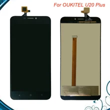 Получить скидку Для Oukitel U20 плюс ЖК-дисплей Дисплей + Сенсорный экран 100% тестирование ЖК-дисплей планшета Стекло Панель Замена для U20 плюс