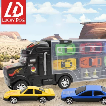 

Diecast Car Container Carriage Truck with Alloy Car Models Set Toys for Children Boys Birthday Gift