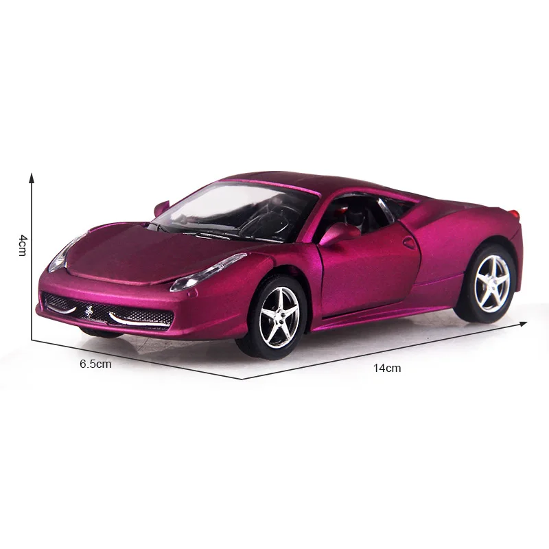 Модель автомобиля из сплава в масштабе 1:32 F458 14 см 4 цвета|alloy car|pull backdiecast models |