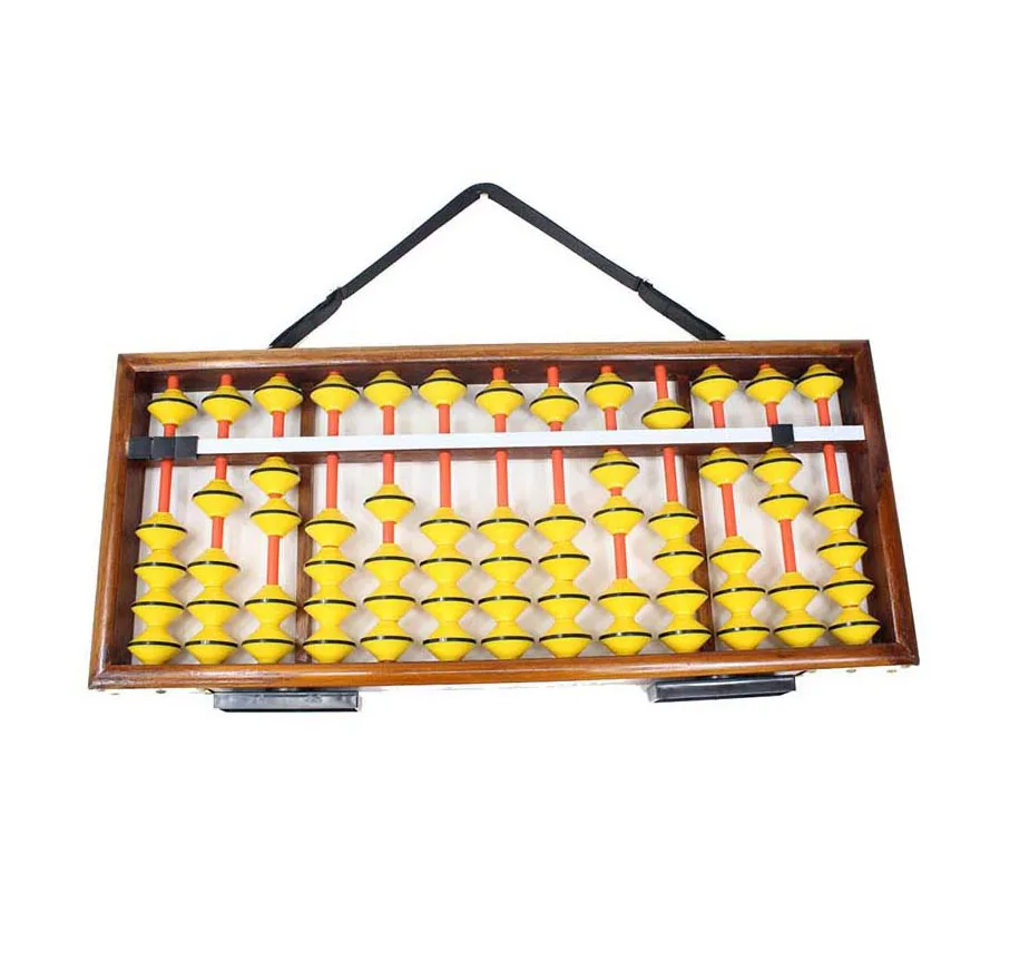 13 Колонка большой нескользящий УЧИТЕЛЬ abacus китайский Soroban образовательный инструмент математический калькулятор стоящий, подвесной Abacus для учителя SZ04 - Цвет: Коричневый