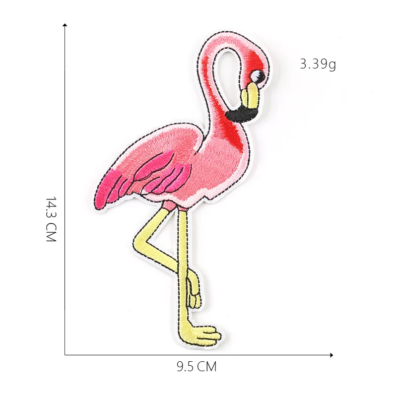 Вышивка ткань паста Фламинго мода вышивка патч паста аксессуары для одежды патчи для одежды Аппликации Diy патч - Цвет: 1