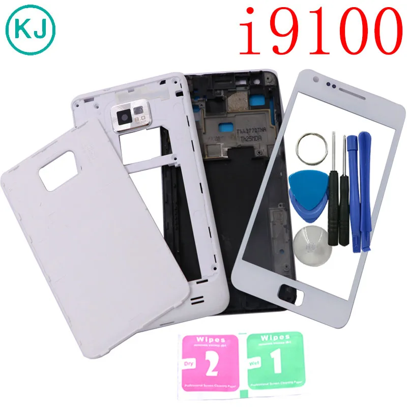 

Full Housing For Samsung Galaxy S2 I9100 i9105 Front Middle Frame+Battery Cover Back Door Housing +Home Button