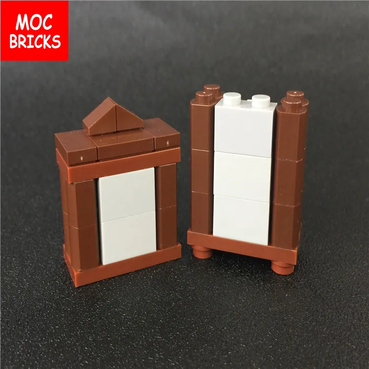 Кубики MOC DIY коричневые Семейные Дед часы антикварная мебель для интерьера