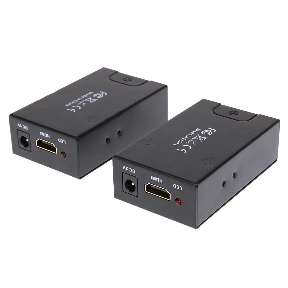 60 м расстояние 1080 P HDMI удлинитель передатчик cat6 сигнала сетевой кабель ИК Управление RJ45 кабель Splitter инструмент 3D для ТВ проектор