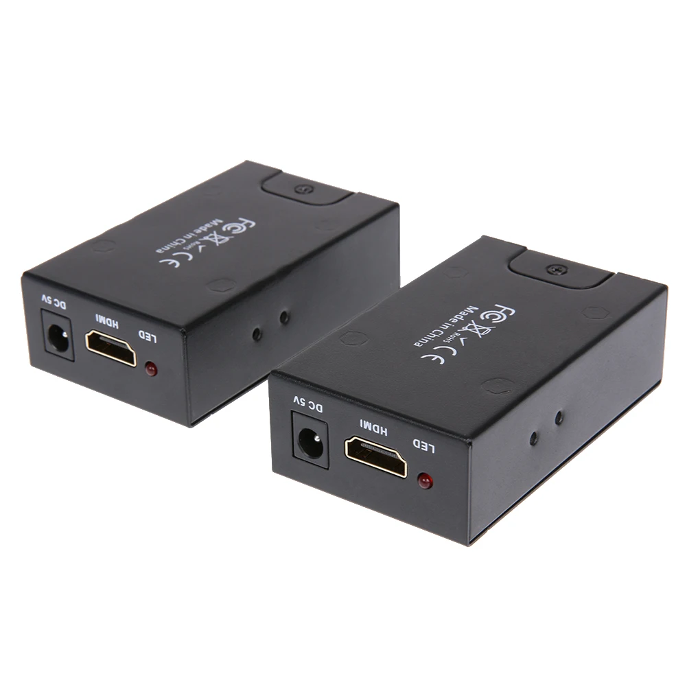 

60M distance 1080P HDMI Extender Transmitter CAT6 Signal Network Cable IR Control RJ45 Cable Splitter Tool 3D For TV Projector