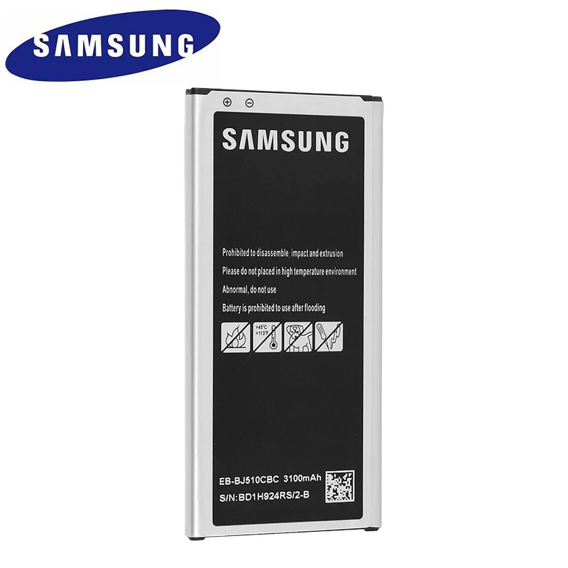 Аккумулятор для телефона SAMSUNG GALAXY 2016 3100 мА/ч сменный Samsung версия EB BJ510CBC j5109 j5108