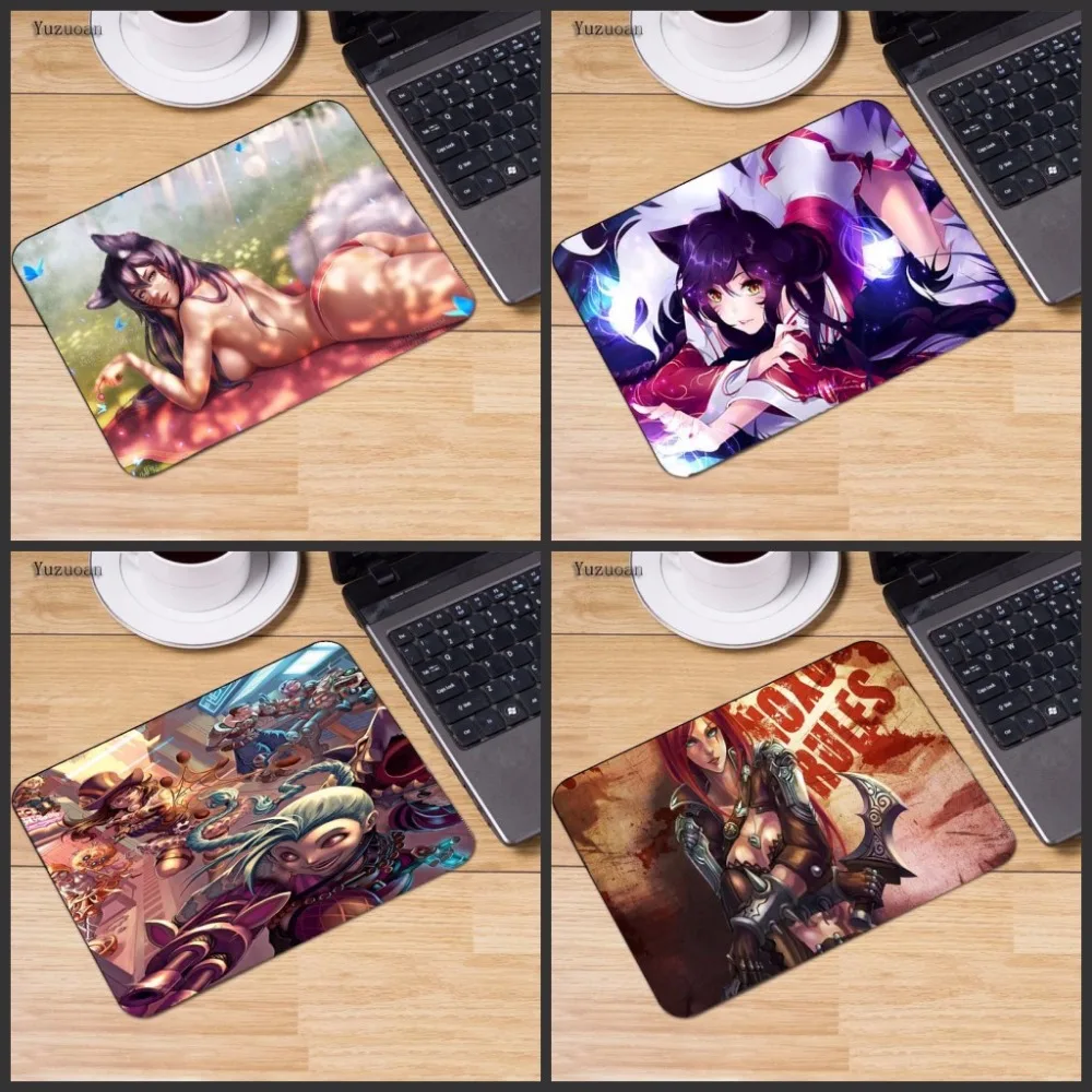 Yuzuoan Lol Mousepad Arcade Miss Fortune Mouse Pad Gaming Gamer League Personalized Pads Of Legends Keyboard | Компьютеры и офис