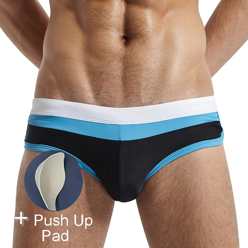 Мужские сексуальные плавки бикини с пуш ап накладкой спереди и 2017|briefs swim|gay swimwear