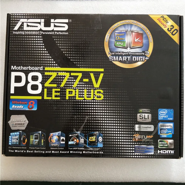 

New ASUS P8Z77-V LE PLUS 1155 pin Z77 motherboard USB3 SATA3 support E3 1230 V2