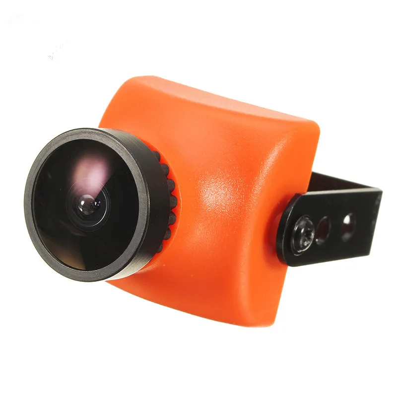 

Hot New Orange 700TVL CMOS 2.5mm 130/120 Degree Mini FPV Camera PAL/NTSC 5V to 12V For Micro Racer Quadcopter