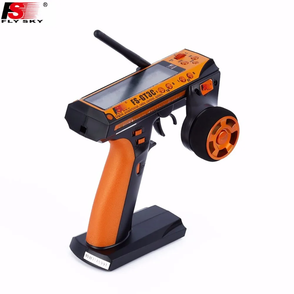 

FlySky GT3C FS-GT3C 2.4GHz 3CH Transmitter with GR3E Receiver For RC Cars Boat Radio Transmitter Controller