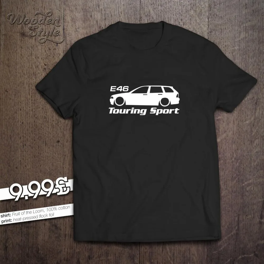 

Mens Germany Classic Car E46 Touring Sporter T-Shirt 316 318 320 325 328 330 I D X Xdrive M3 2019 Fashion 100% Cotton T Shirt
