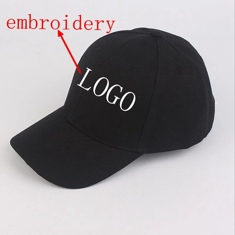 

WZCX MOQ10pcs Fashion New Custom Logo Embroidery Baseball Cap Casual Solid Color Unisex Adjustable Hip Hop Cap Adult Cap
