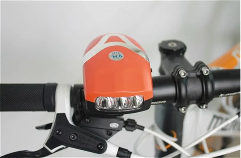 Excellent Waterproof 3 LED Bike Bicycle Light Universal Front Head Light Cycling Lamp + Electronic Bell Horn Hooter Siren Accessories 8 Excellent Waterproof 3 LED Bike Bicycle Light Universal Front Head Light Cycling Lamp + Electronic Bell Horn Hooter Siren Accessories 8