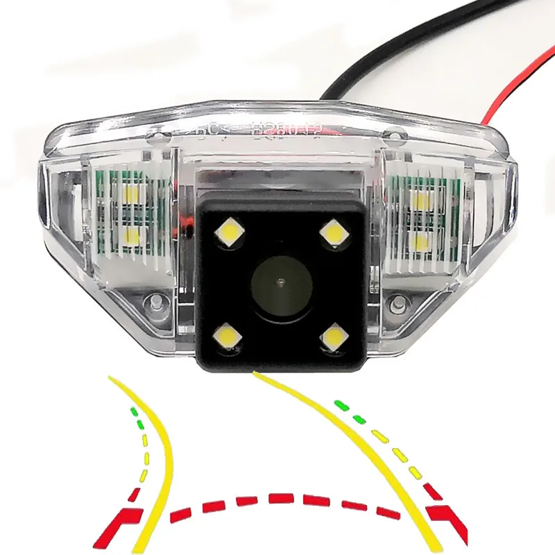 170D интеллектуальная динамическая траектория треков камера заднего вида для Honda CRV 3th/Fit седан хэтчбек 2th/Odyssey 4th/Crosstour