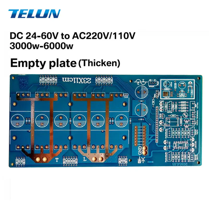 TELUN 3000 6000AV W DC 24 V/36 V/48 V/60 V к AC220V/110 чистый синусоидальный инвертор пустая пластина