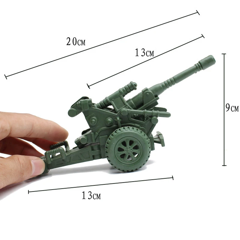 Одной трубы Chase гаубица пушки армейские аксессуары солдат Ностальгический дети модель комплект Военная униформа модель 1 шт./компл