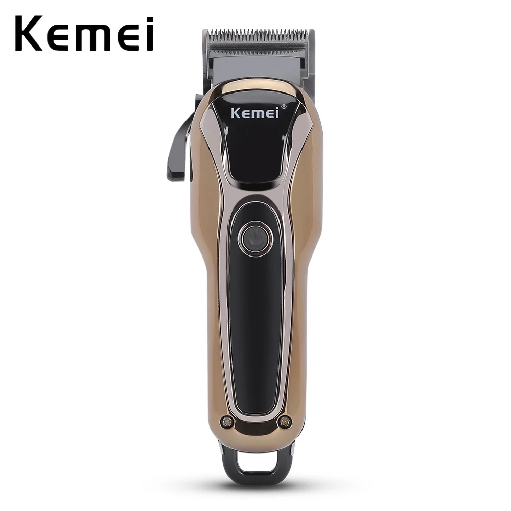 

Kemei Electric Hair Clipper Rechargeable 4 Adjustable Guide Combs Men's Hair Trimmer Beard Cutter Hairstyle Cutting Shaver
