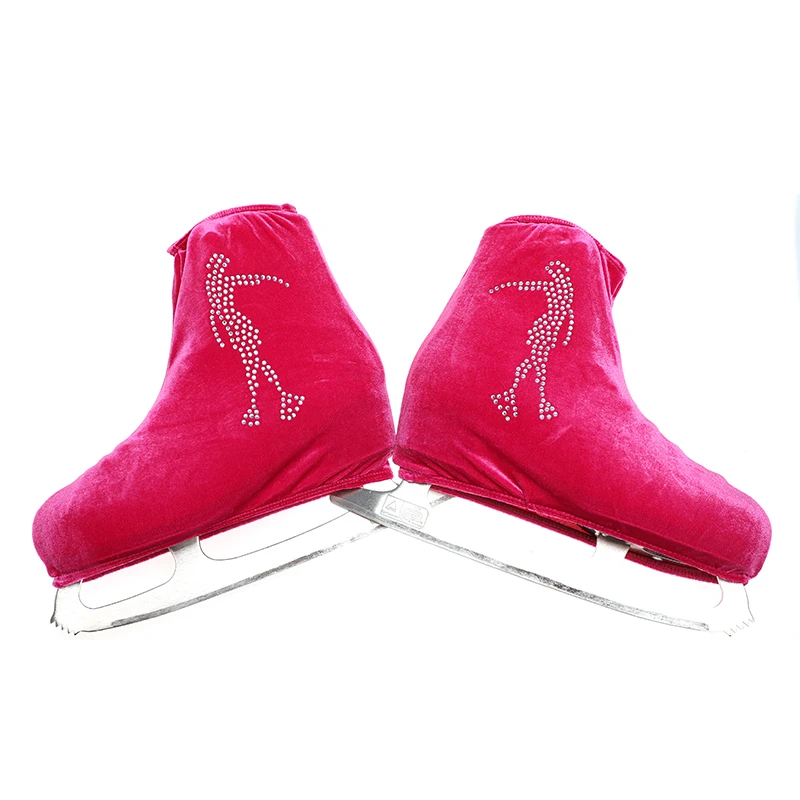 Nasinaya Figure Skating Competition Shoe Cover Children's Velvet Adult Protective Roller Accessories Shiny Rhinestone