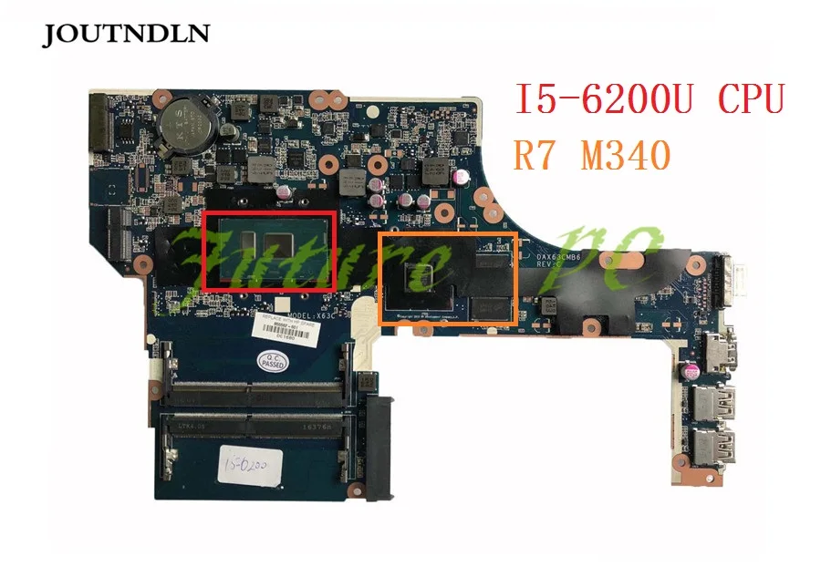 JOUTNDLN для HP ProBook 450 G3 470 материнская плата ноутбука DAX63CMB6C0 855562-601 DDR4 W/ I5-6200U CPU и R7 M340 GPU