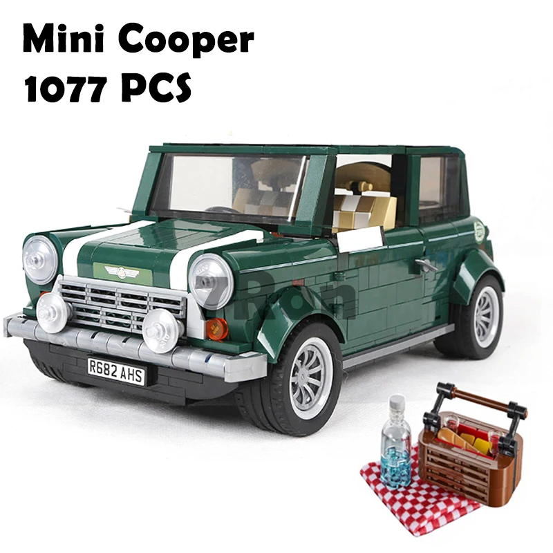 

WAZ Compatible with Lego Technic 10242 21002 1108pcs Creator Series Mini Cooper building blocks Bricks toys for children