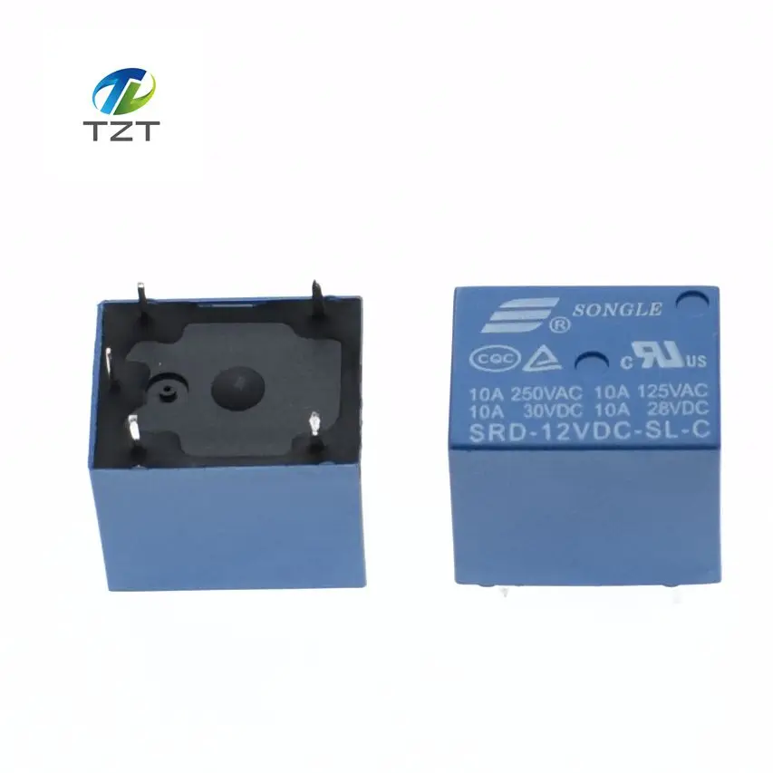 SLA-12VDC-SL-C 12V DC SONGLE Power Relay PCB Type