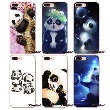 Супер милые мягкие чехлы с пандой для samsung Galaxy S2 S3 S4 S5 MINI S6 S7 edge S8 S9 Plus Note 2 3 4 5 8 Coque Fundas