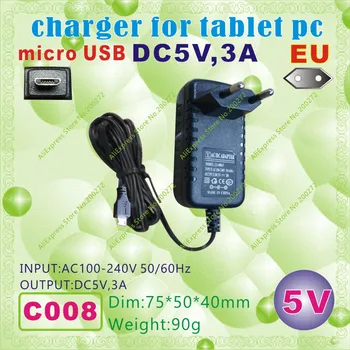 

2pcs [C008] micro USB / 5V,3A / EU power plug (Europe Standard);Charger or power adaptor for tablet pc;cell phone;e-book;dvr