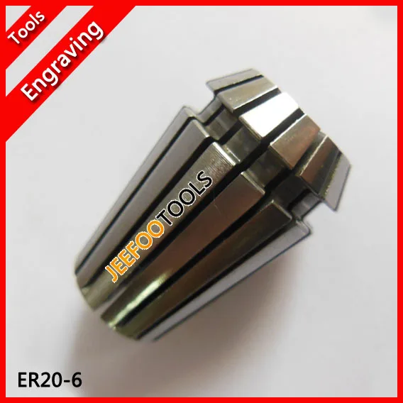 ER20 6, ER collet, spring collet, ER nut, clamping range for cnc router