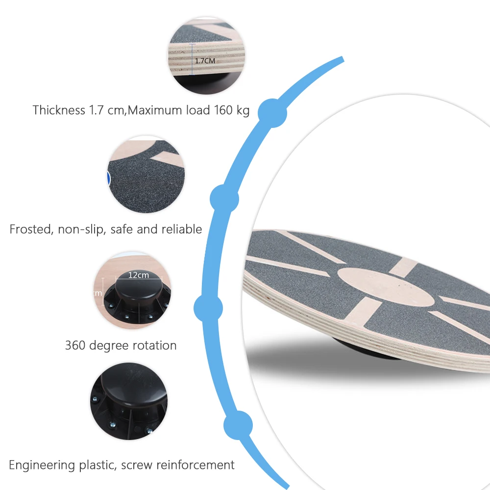 DMAR деревянная доска для балансировки оборудование для фитнеса поворотные доски поддержка вращения на 360 градусов для твист тренажер несущей нагрузки дома спортзала