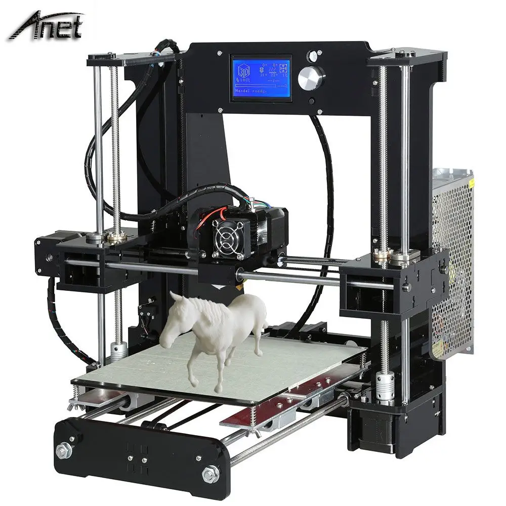  Anet A6/A8 3d printer Reprap Prusa i3 DIY 3D Printer Kit with10M/1Roll Filament SD Card Video LCD Screen Tools For free 