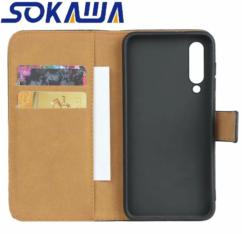 

For Xiaomi Mi 9 SE/ Mi 9 Explorer Wallet Case Protection Book Stand Card Genuine Leather Phone Cover