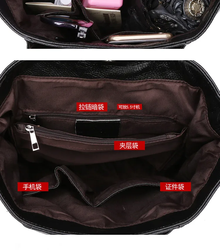 real cowskin women backpack (15)