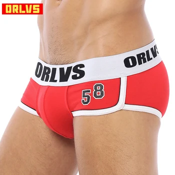 

ORLVS Brand Men Briefs Best Selling Men Underwear Sexy Cotton Modal Gay Men Briefs Plus Size Men underpants