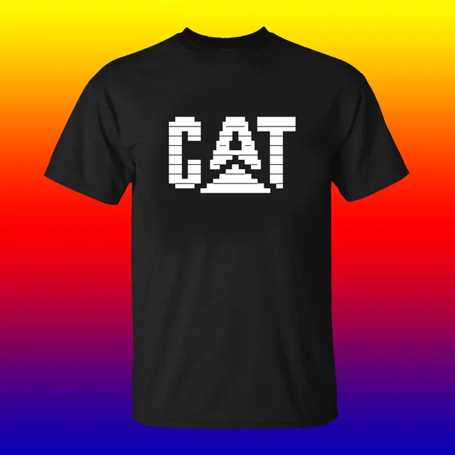 Caterpillar Logo Copy Paste ASCII Text Art CAT Logo T Shirt Funny