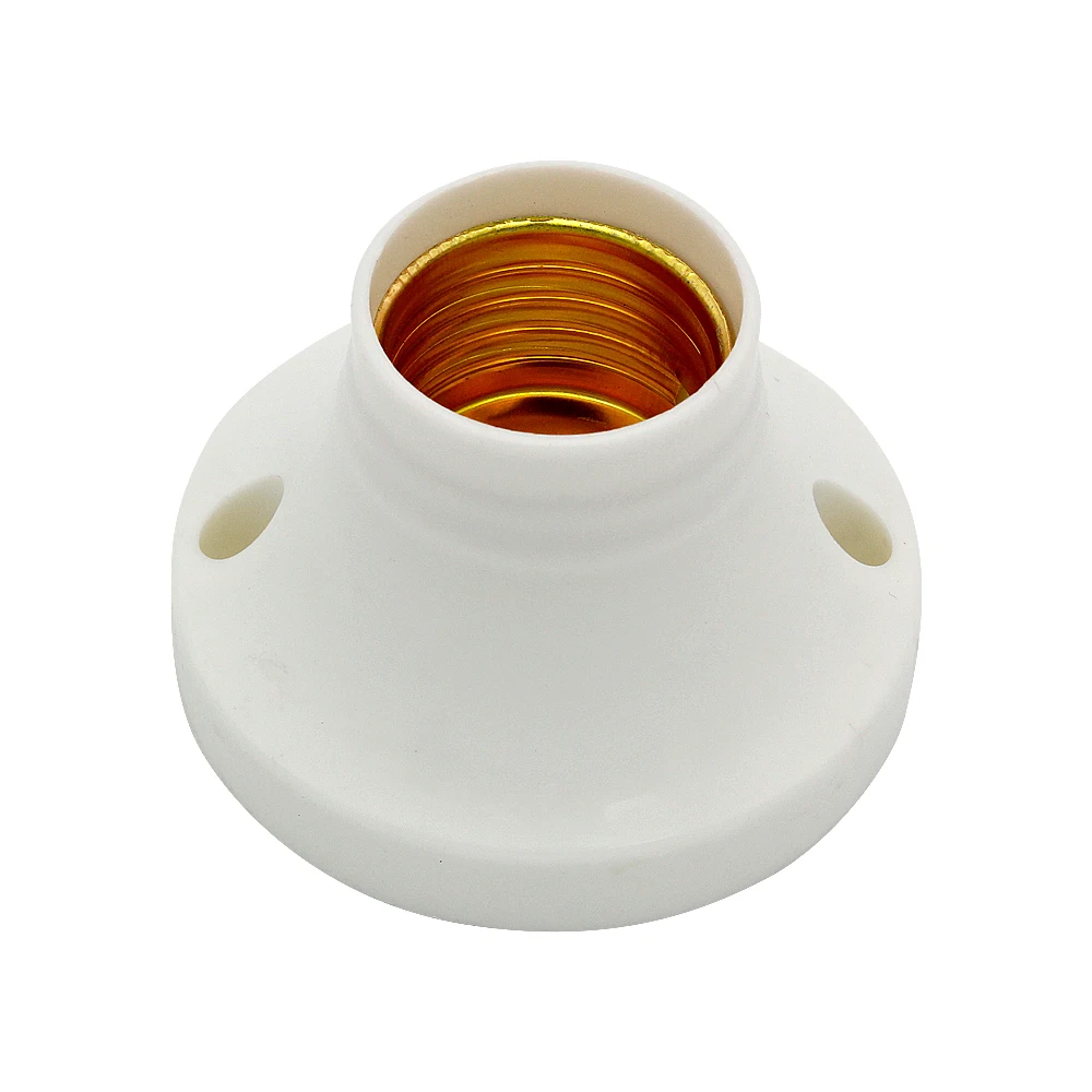 

1pcs E27 Socket Lamp Base Holder Bulb Adapter Round Screw LED Light Fixing Fitting Socket Connector