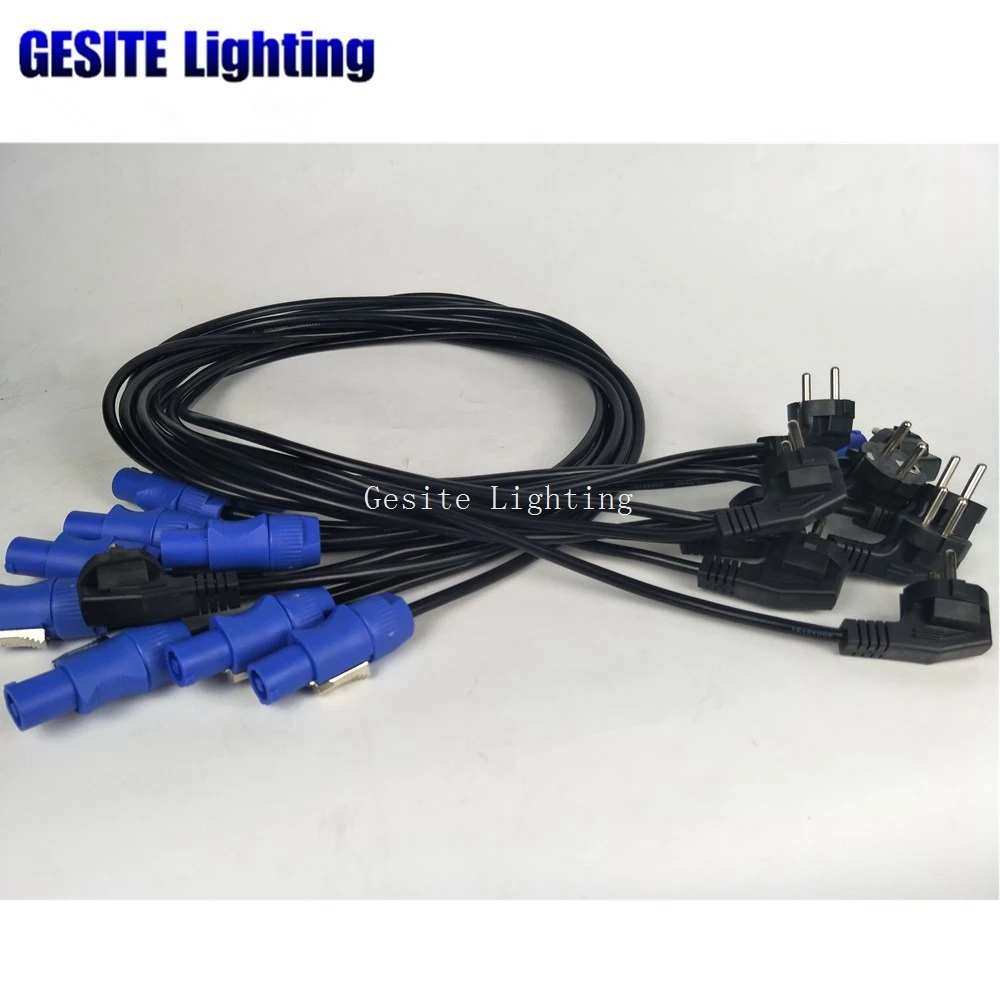 10pcs/lot 1meter length powercon cable Extension AC Power Cable for