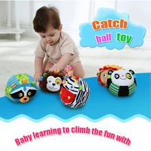 High Quality Baby Rattles Toys Infant Appease Ball Soft Odorless Monkey Cat lion