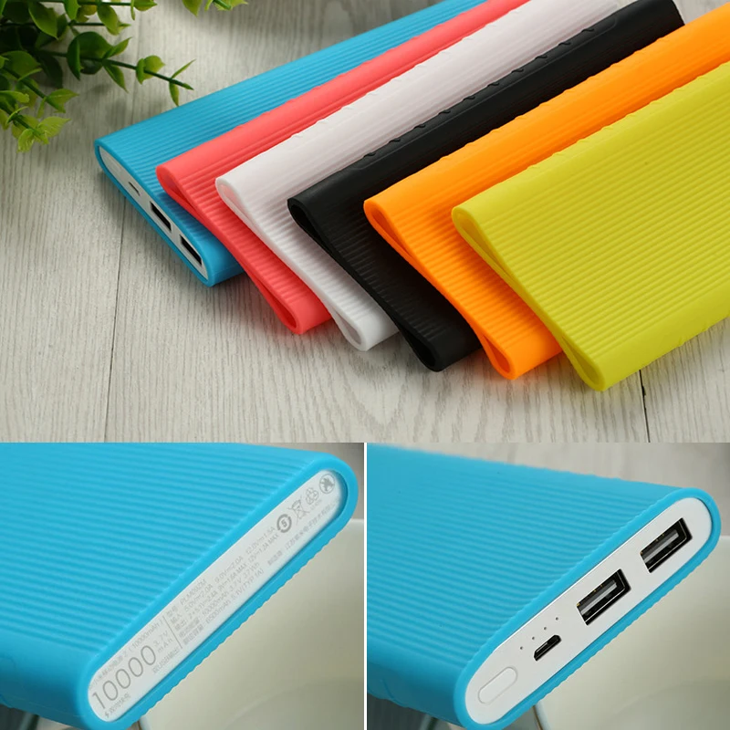 Silicone Protective Case For Xiaomi Power Bank 2 10000 mAh Dual USB Port Dirt-resistant Case Cover For Power bank Model PLM09ZM Silicone Protective Case For Xiaomi Power Bank 2 10000 mAh Dual USB Port Dirt-resistant Case Cover For Power bank Model PLM09ZM